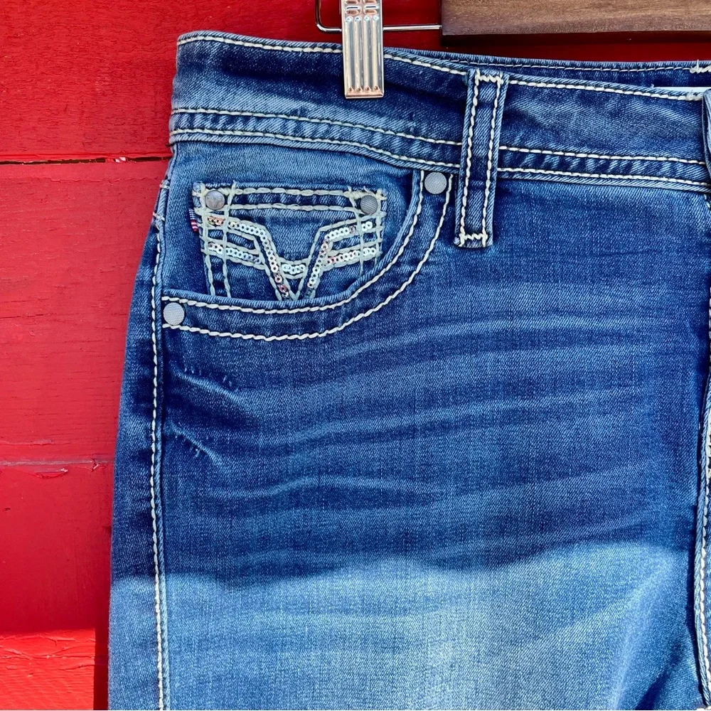 Vigoss slim bootcut embroidered jeans - Picture 3 of 12